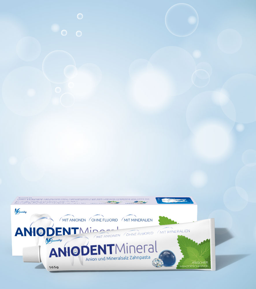 Zahnpasta Aniodent mit Anionen und Mineralsalzen