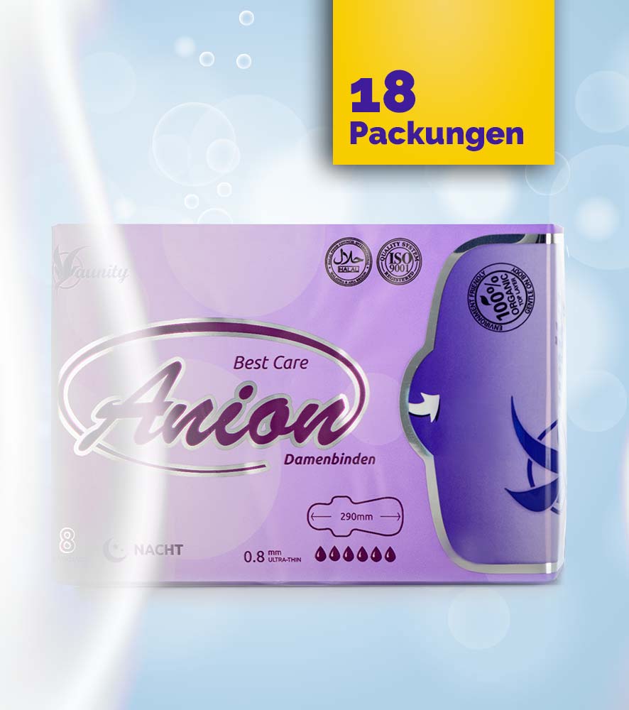 nacht-Damenbinden Slipeinlagen Anion antibakteriell