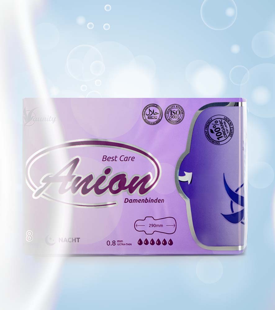 Damenbinden Slipeinlagen Anion antibakteriell