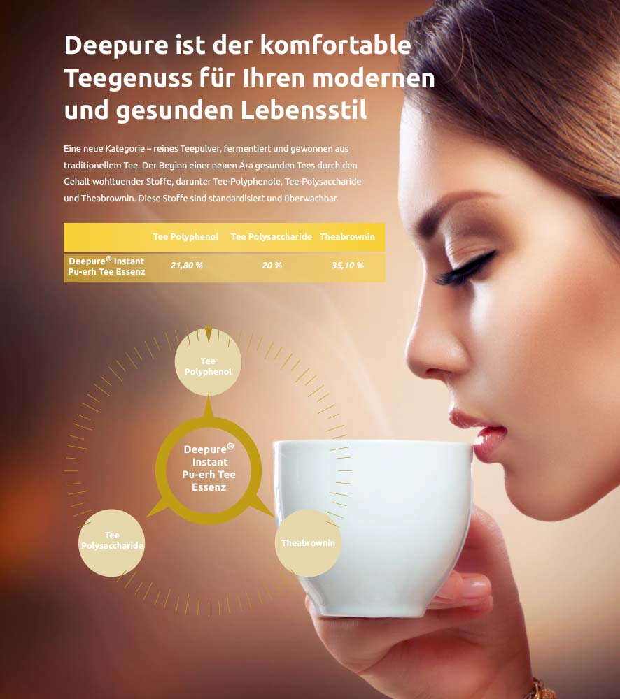 Detox Deepure Pu-erh-Tee-Essenz Ein benutzerfreundlicher und gesunder Entgiftungstee.